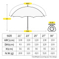 Umbrellas rotatables de ratación de 360 ​​grados de 360 ​​grados de 360 ​​grados